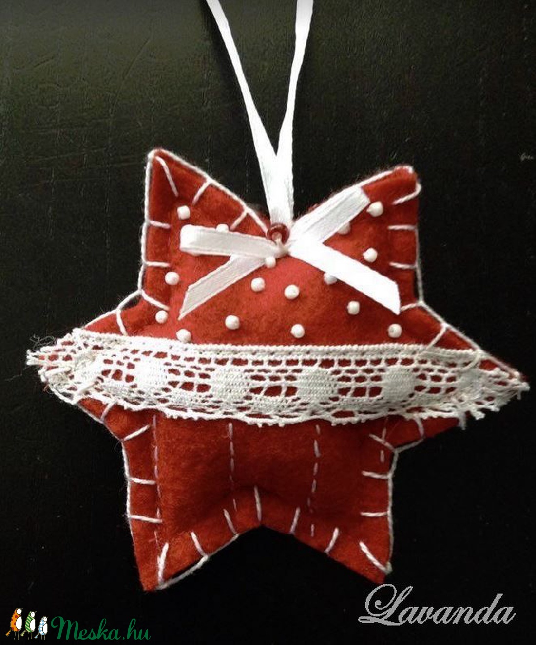 Karácsonyfadísz csomag filcből - karácsony - karácsonyi lakásdekoráció - karácsonyfadíszek - Meska.hu