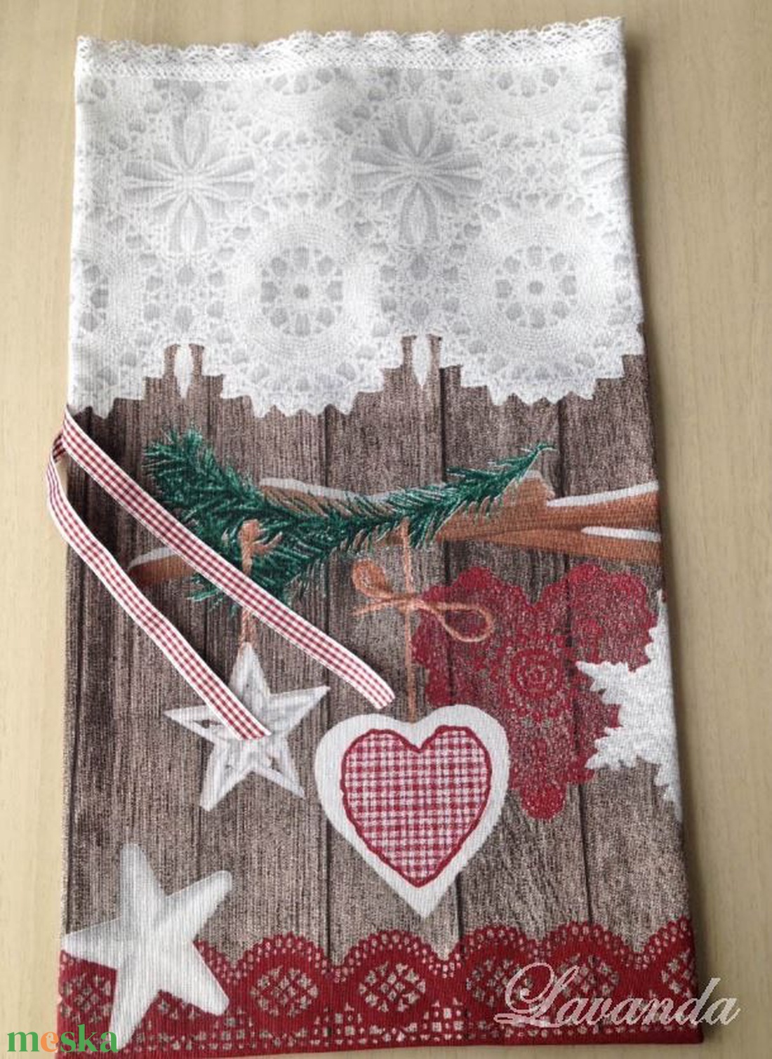 Karácsonyi ajándékzsák - karácsony - karácsonyi ajándékozás - karácsonyi ajándékcsomagolás - Meska.hu