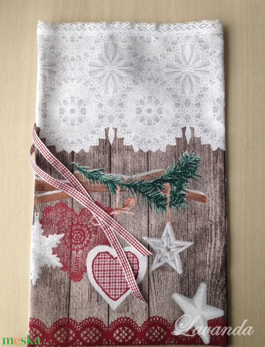 Karácsonyi ajándékzsák - karácsony - karácsonyi ajándékozás - karácsonyi ajándékcsomagolás - Meska.hu