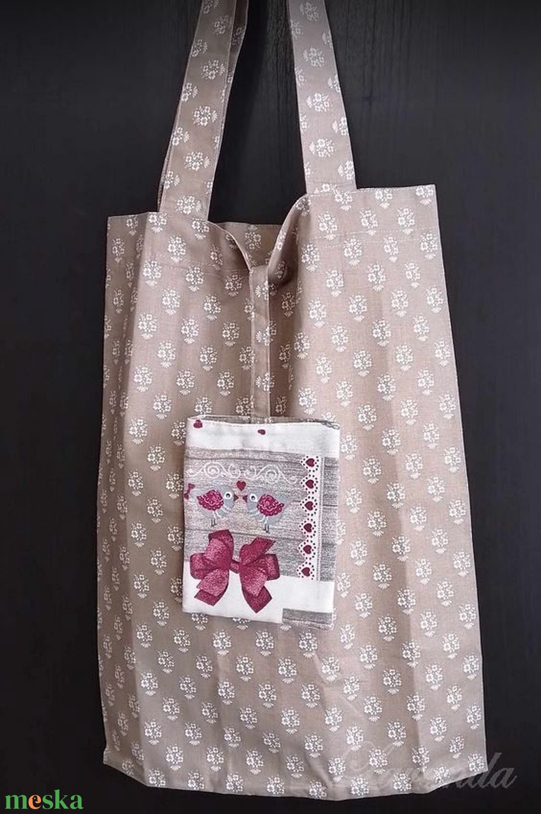 Világos barna, virágos szatyor - táska & tok - bevásárlás & shopper táska - shopper, textiltáska, szatyor - Meska.hu Világos barna, virágos szatyor - táska & tok - bevásárlás & shopper táska - shopper, textiltáska, szatyor - Meska.hu