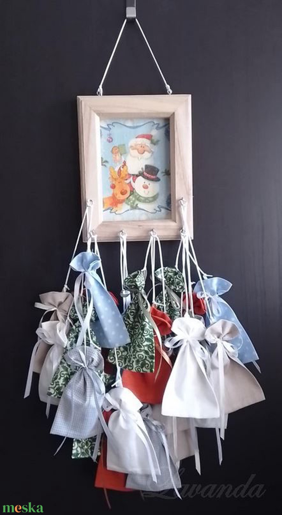 Adventi naptár-Fakeretes - karácsony - adventi díszek - adventi naptár - Meska.hu