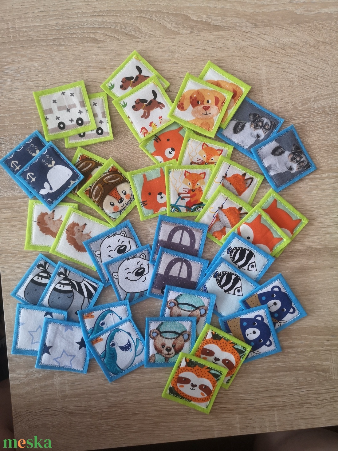 Memóriakártyák egyénileg válogatva-20 pár - játék & sport - készségfejlesztő és logikai játék - memória játékok - Meska.hu