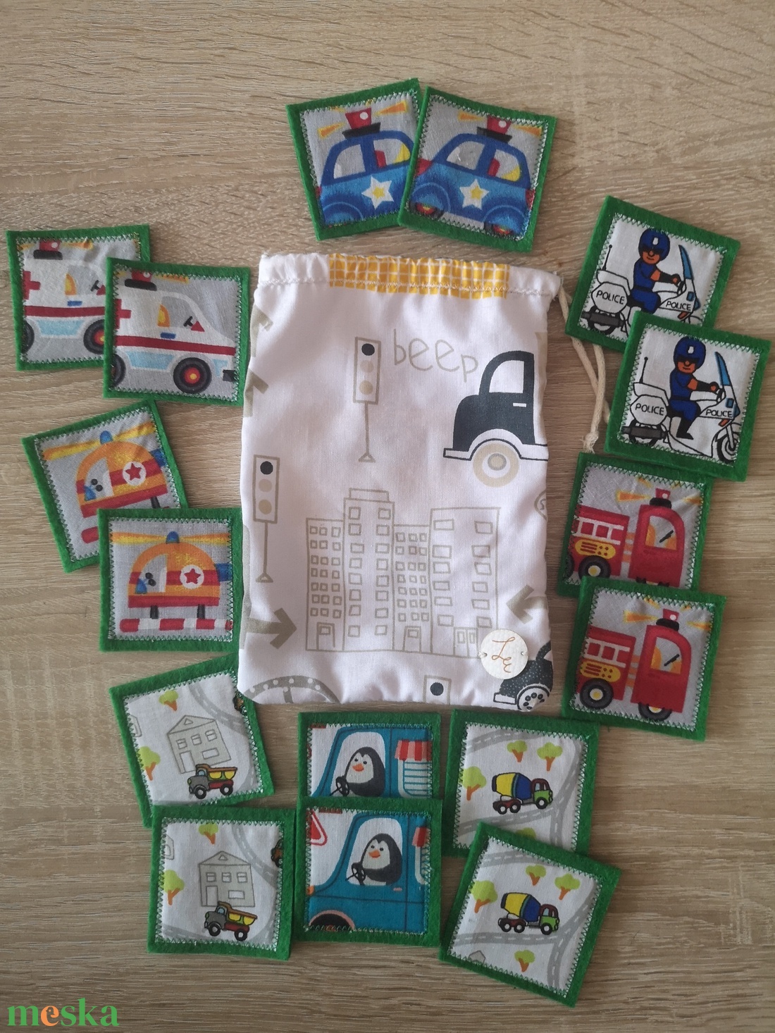 Memóriakártyák egyénileg válogatva-10 pár  - játék & sport - készségfejlesztő és logikai játék - memória játékok - Meska.hu