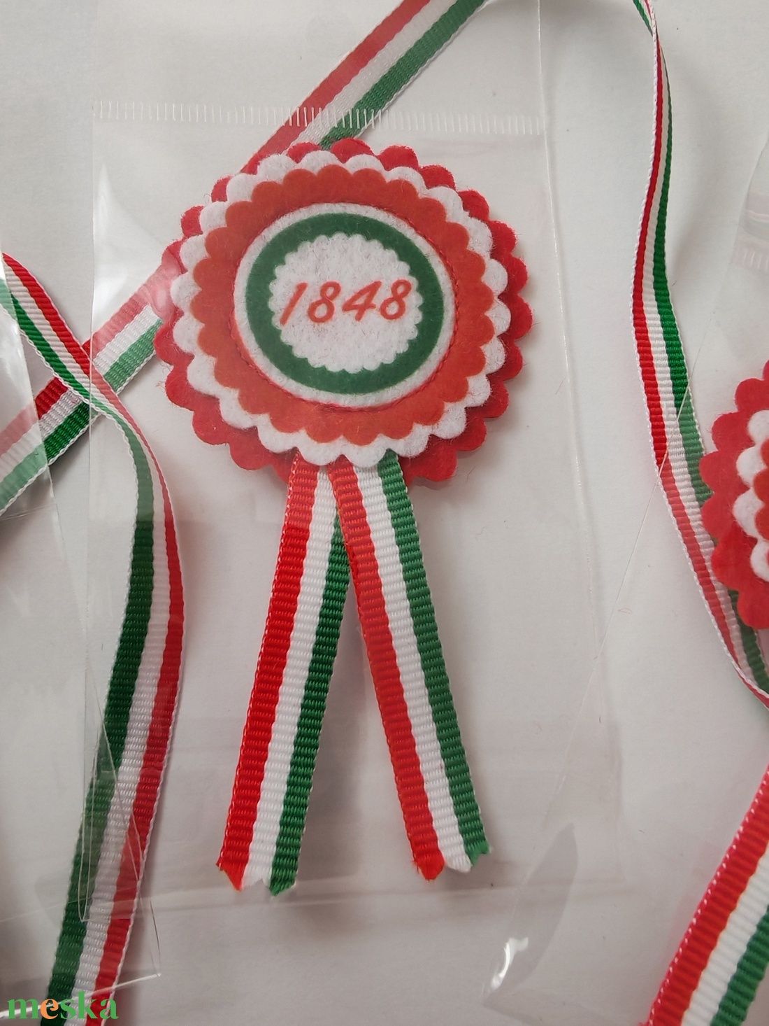Filc kokárda - 1848  - ékszer - kitűző és bross - Meska.hu