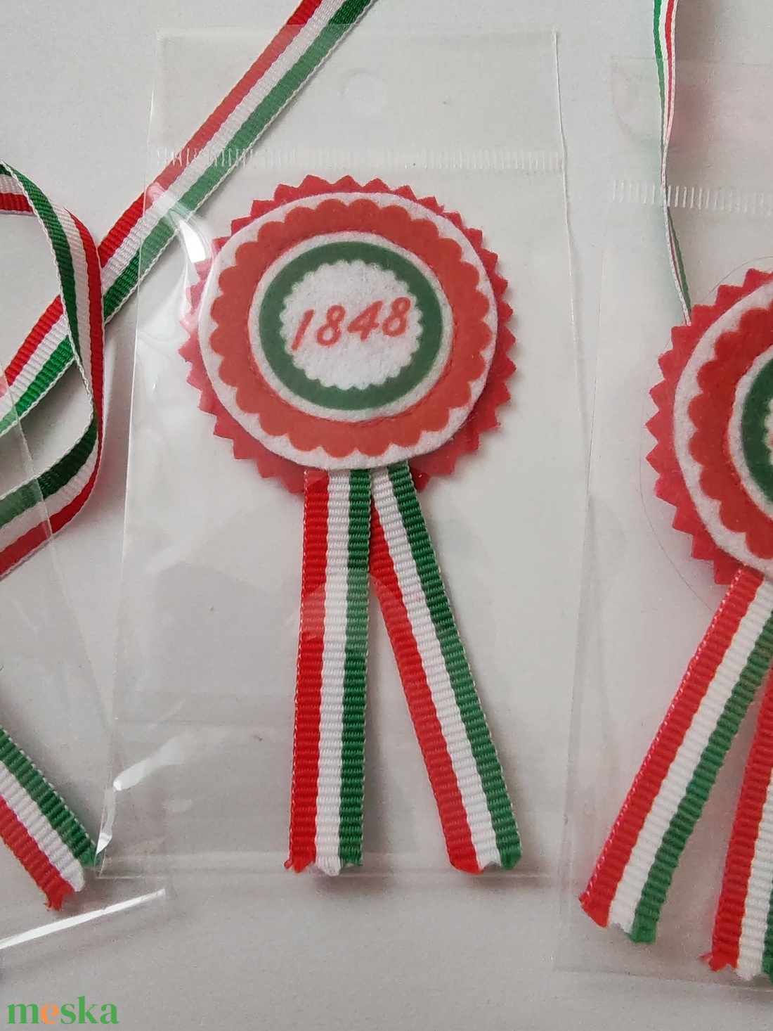 Filc kokárda - 1848  - ékszer - kitűző és bross - Meska.hu