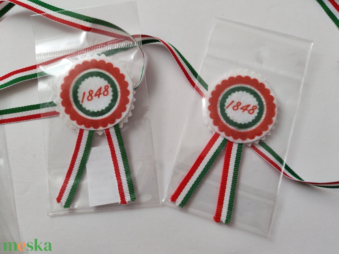 Filc kokárda - 1848 - ékszer - kitűző és bross - Meska.hu