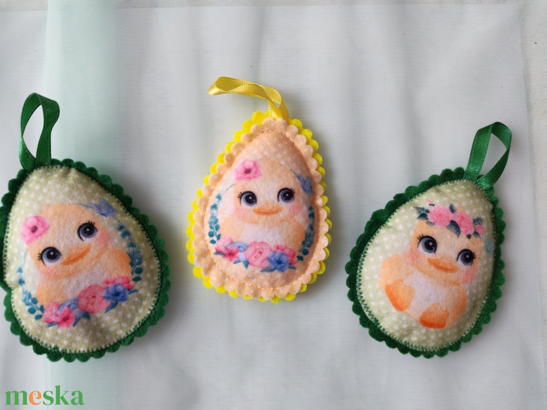 Filc tojások - otthon & életmód - dekoráció - dísztárgy - Meska.hu