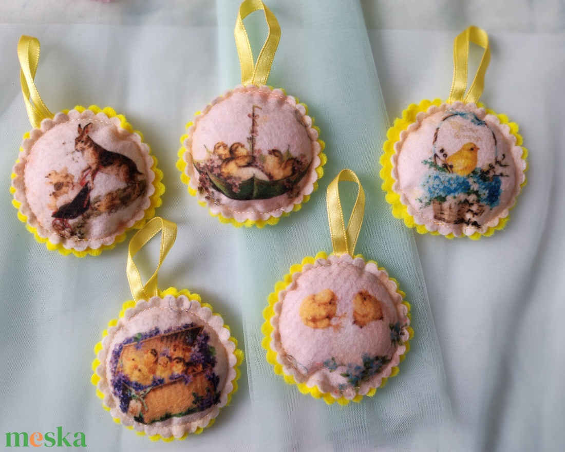 Filc húsvéti dísz - otthon & életmód - dekoráció - dísztárgy - Meska.hu