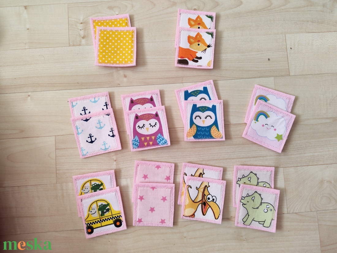 Filc memóriakártya szett - játék & sport - készségfejlesztő és logikai játék - memória játékok - Meska.hu