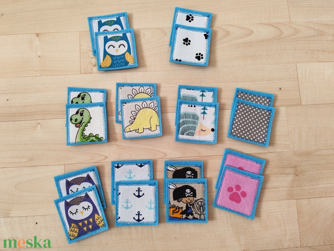 Filc memóriakártya szett - játék & sport - készségfejlesztő és logikai játék - memória játékok - Meska.hu