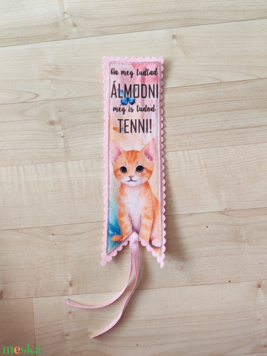 Filc könyvjelző - könyv & zene - könyvjelző - Meska.hu