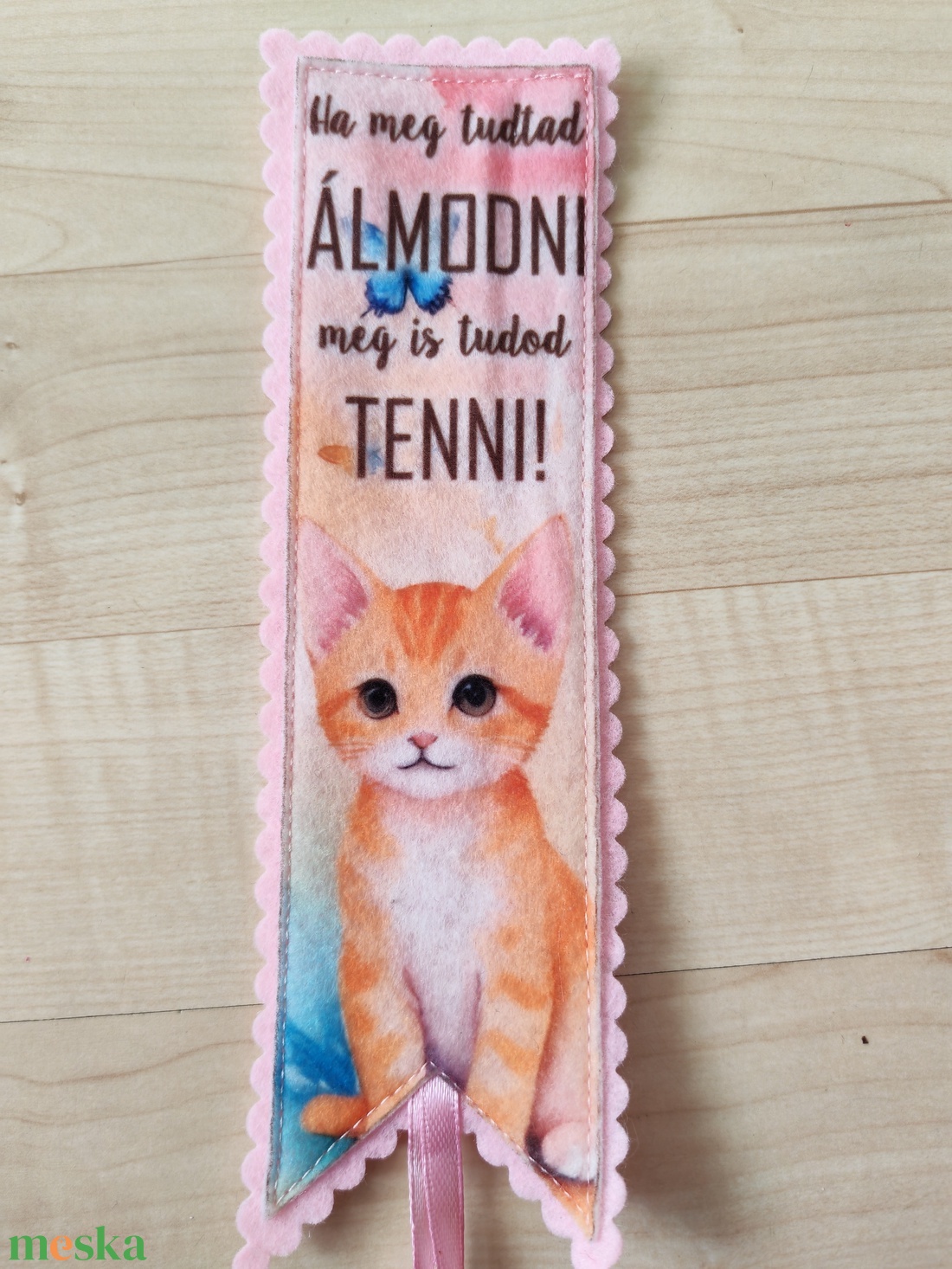Filc könyvjelző - könyv & zene - könyvjelző - Meska.hu