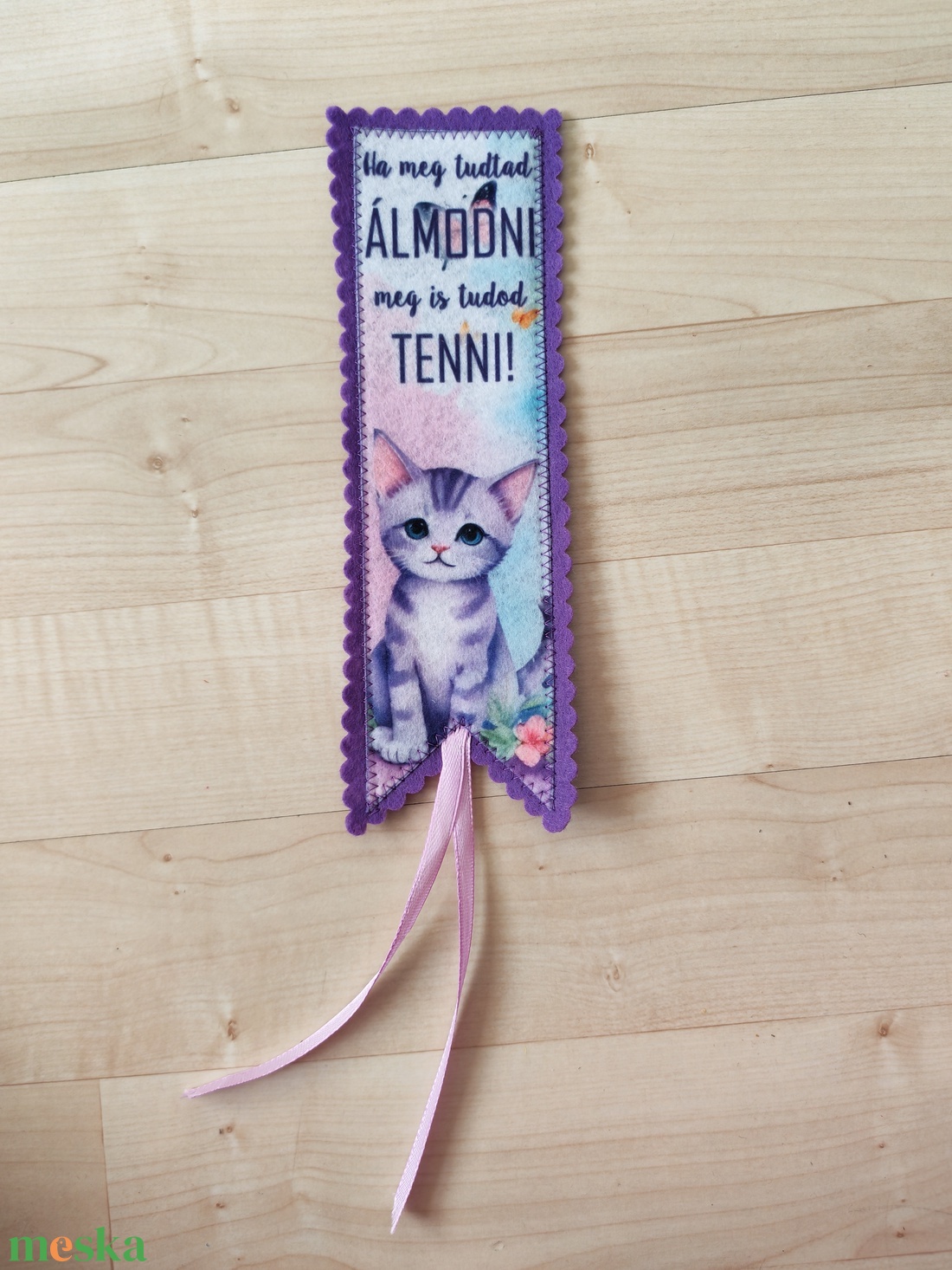 Filc könyvjelző - könyv & zene - könyvjelző - Meska.hu