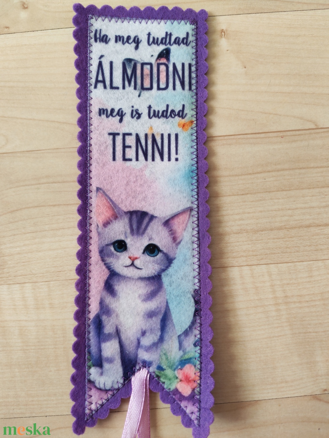Filc könyvjelző - könyv & zene - könyvjelző - Meska.hu