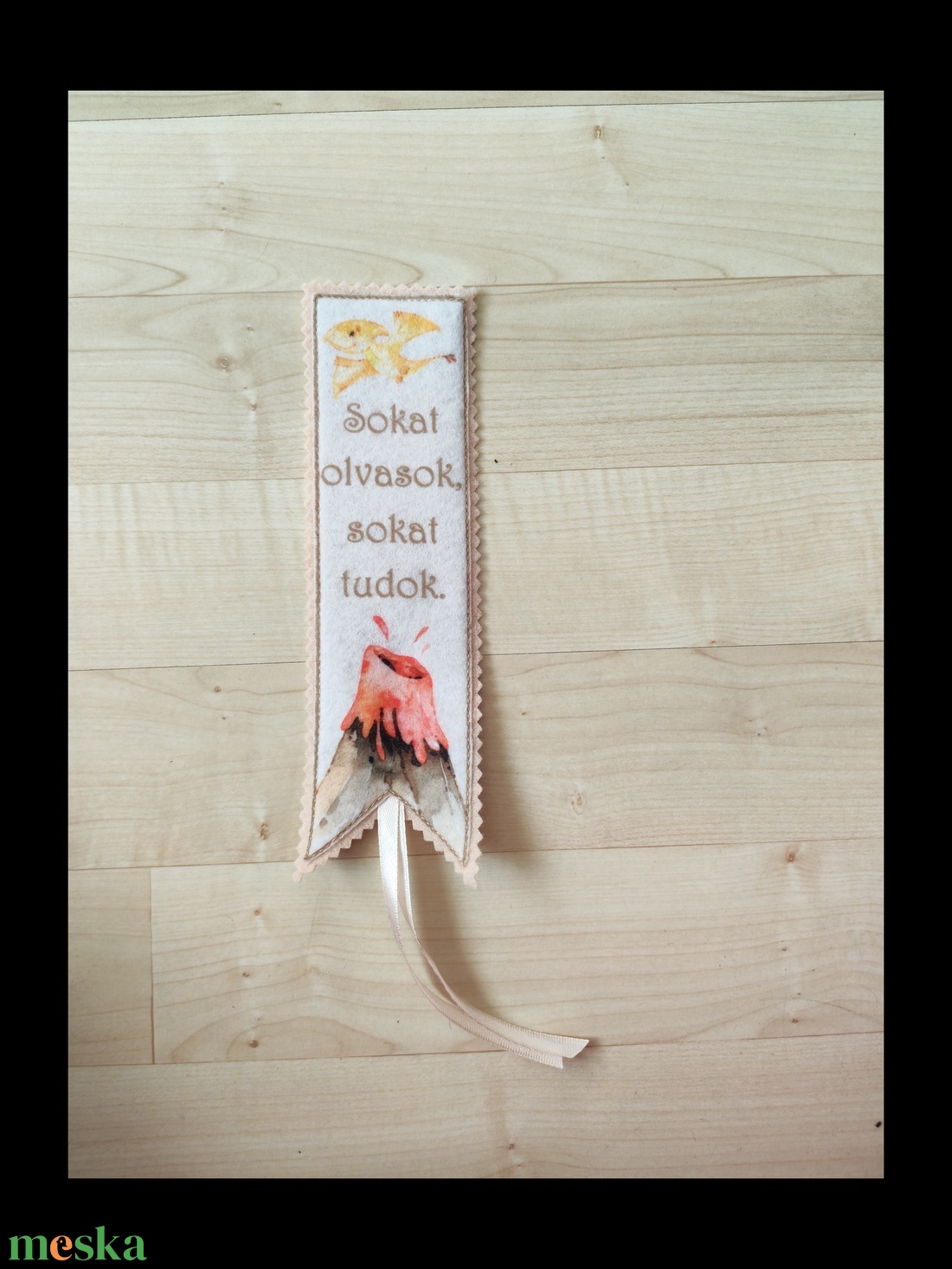 Filc könyvjelző - könyv & zene - könyvjelző - Meska.hu