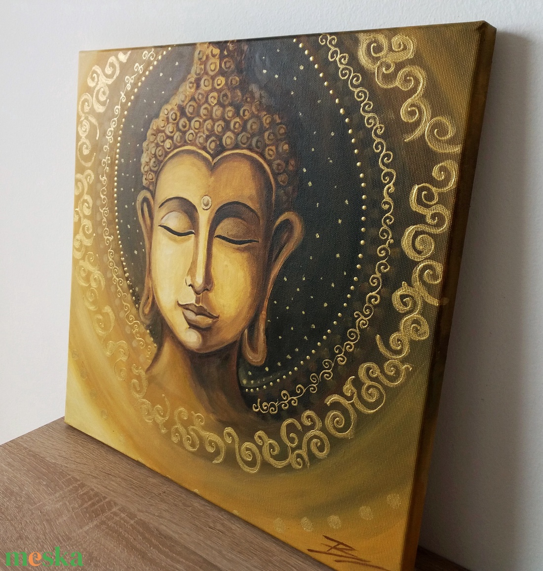 Arany Buddha - akril festmény - művészet - festmény - akril - Meska.hu Arany Buddha - akril festmény - művészet - festmény - akril - Meska.hu