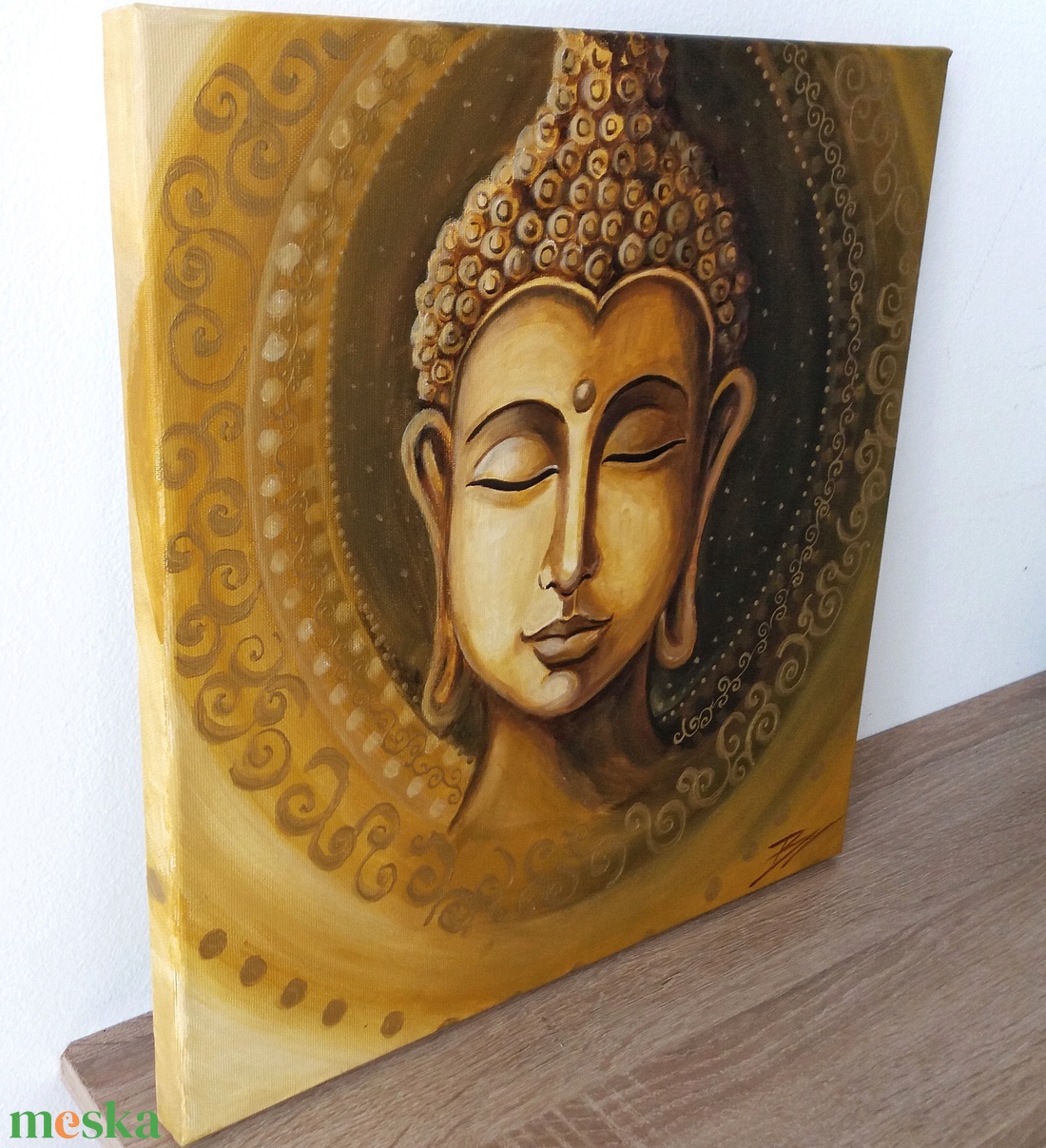 Arany Buddha - akril festmény - művészet - festmény - akril - Meska.hu Arany Buddha - akril festmény - művészet - festmény - akril - Meska.hu