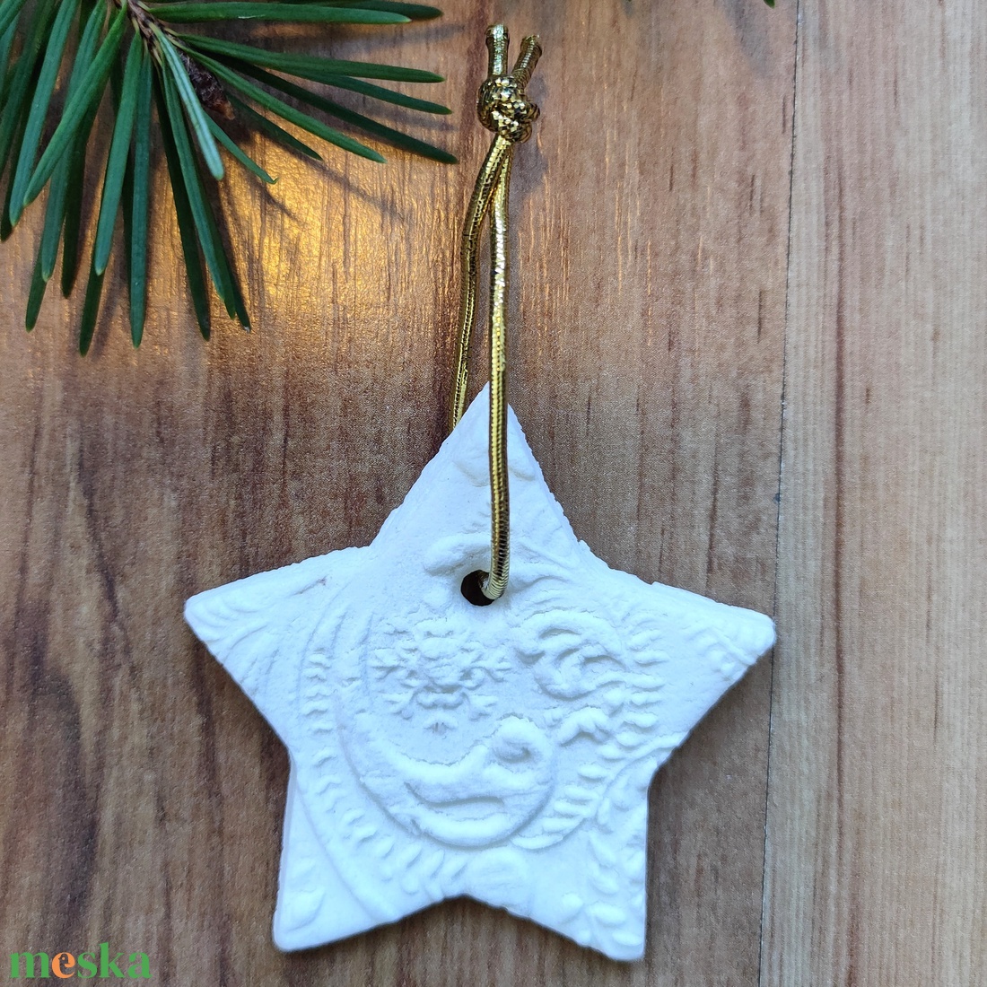 Karácsonyfa dísz, csillag forma (elérhető: 30 db) - karácsony - karácsonyi lakásdekoráció - karácsonyfadíszek - Meska.hu