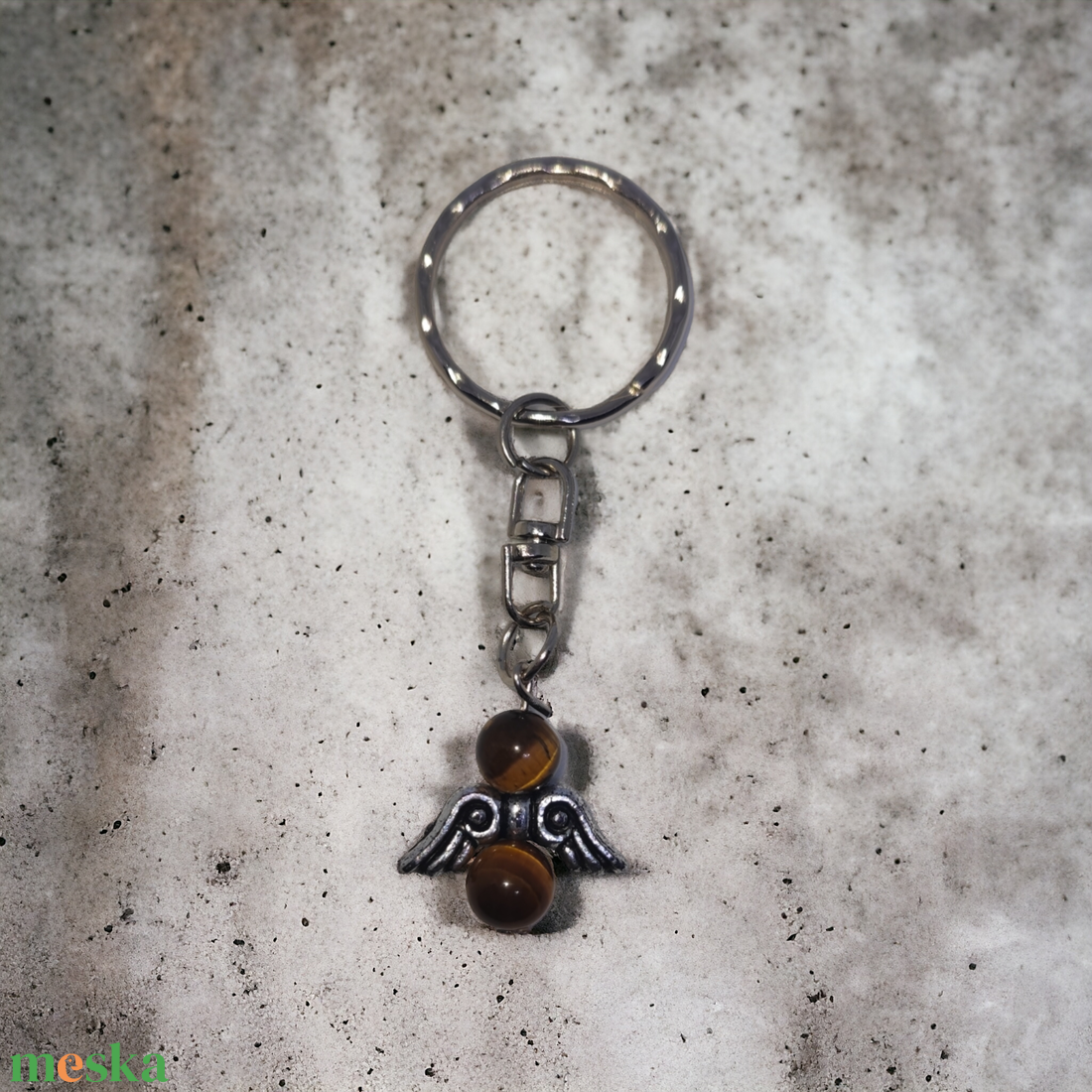 Tigrisszem angyal kulcstartó - táska & tok - kulcstartó & táskadísz - kulcstartó - Meska.hu