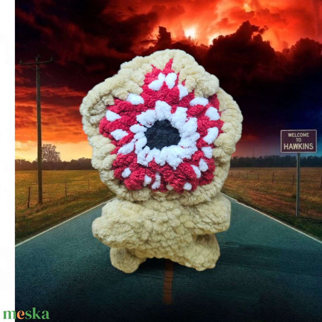 Horgolt baby demogorgon  - játék & sport - plüssállat & játékfigura - szörnyike - Meska.hu