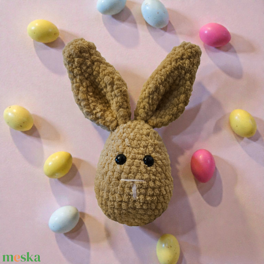 Horgolt nyuszi tojás - játék & sport - plüssállat & játékfigura - nyuszi - Meska.hu