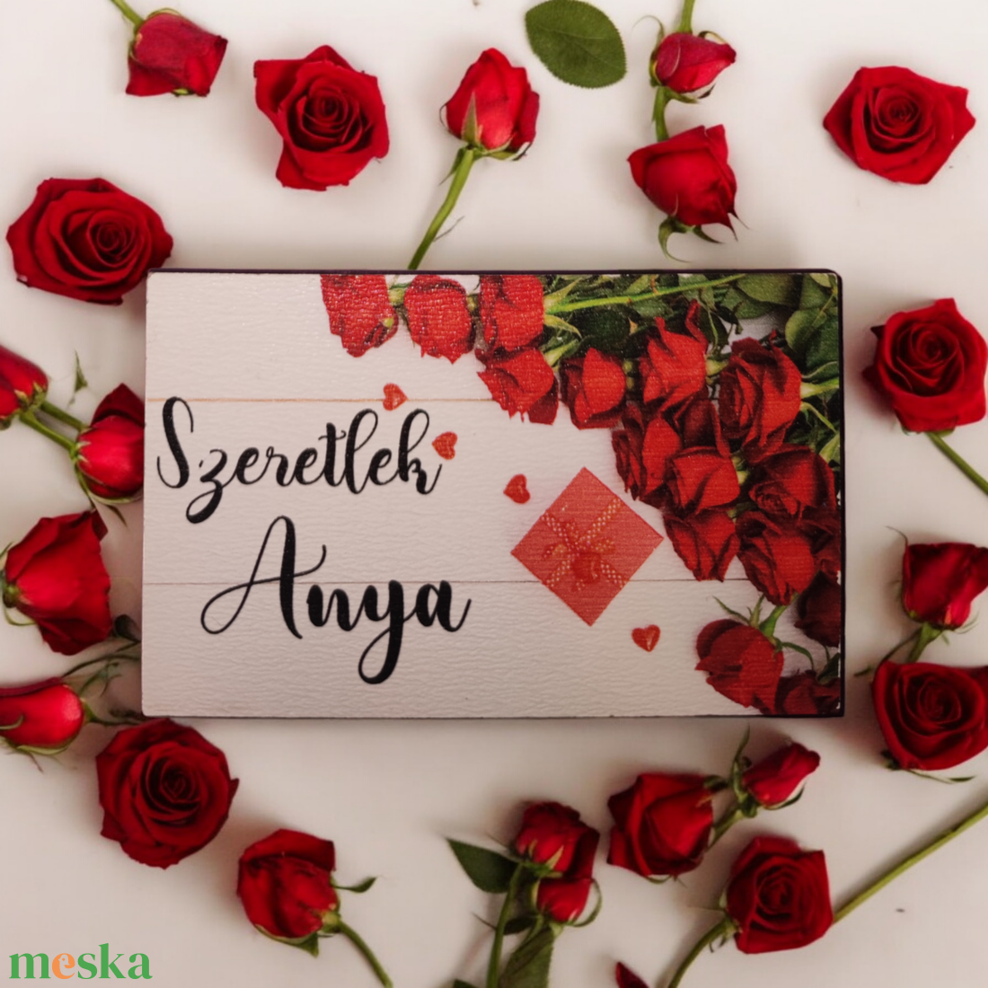 Szeretlek Anya!  Hűtőmágnes - otthon & életmód - konyhafelszerelés, tálalás - konyhai dekoráció - hűtőmágnes - Meska.hu