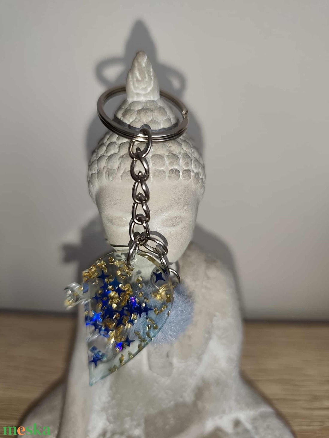 szívecskés páros kulcstartó - táska & tok - kulcstartó & táskadísz - kulcstartó - Meska.hu