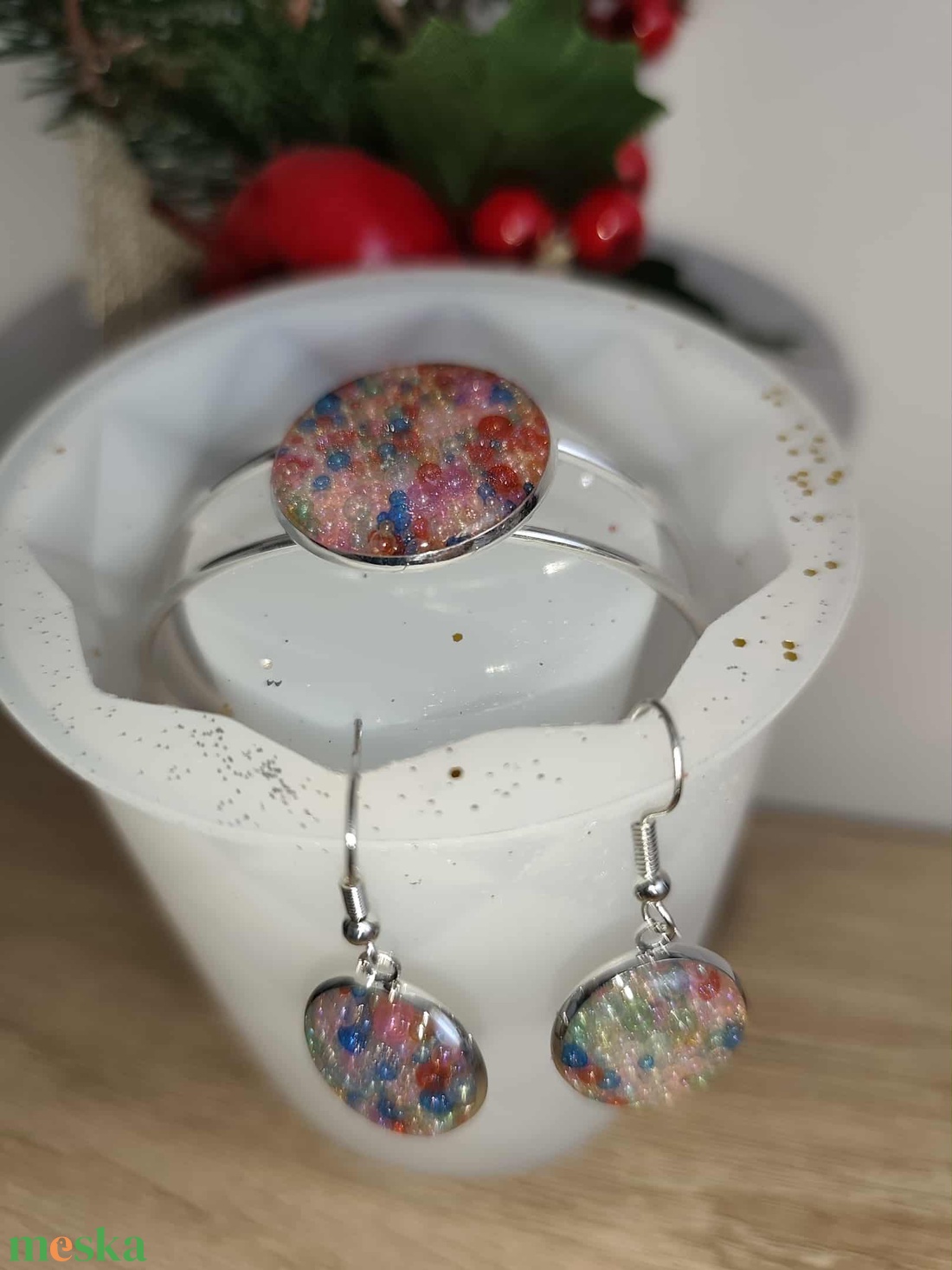 Karkötő +fülbevaló szett - ékszer - ékszerszett - Meska.hu