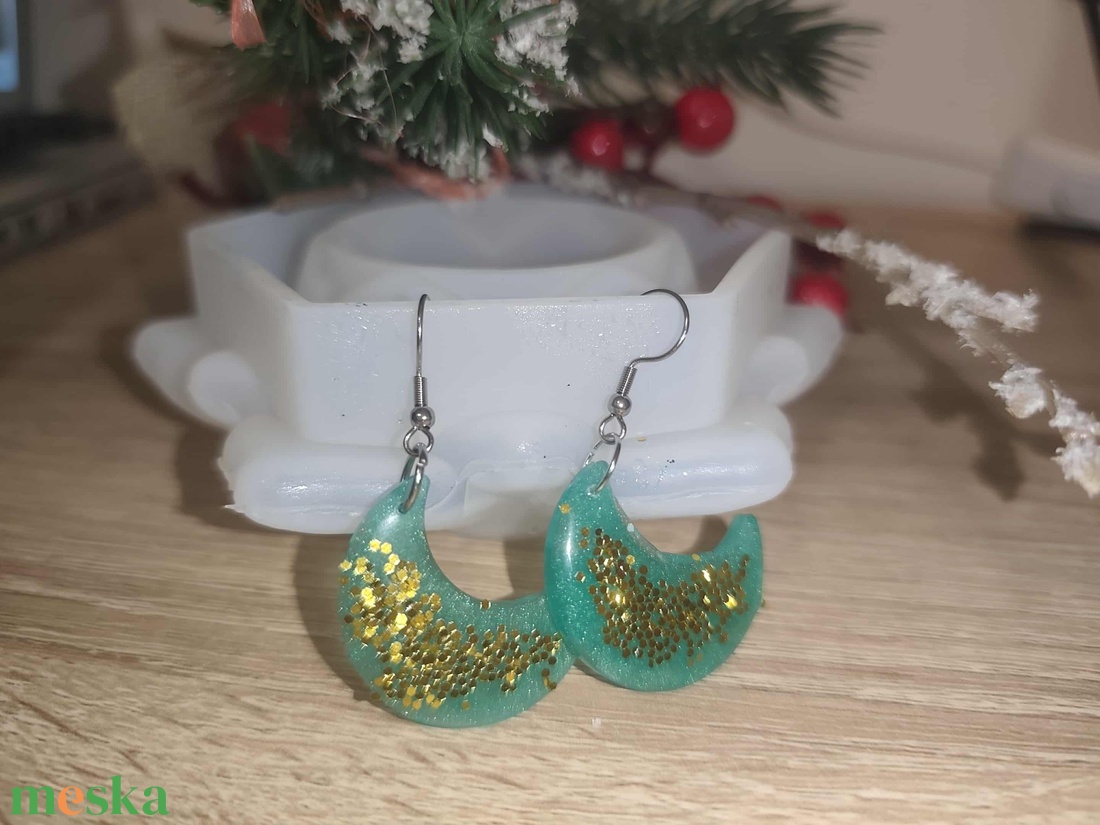 Holdacska fülbevaló szett - ékszer - fülbevaló - lógó fülbevaló - Meska.hu