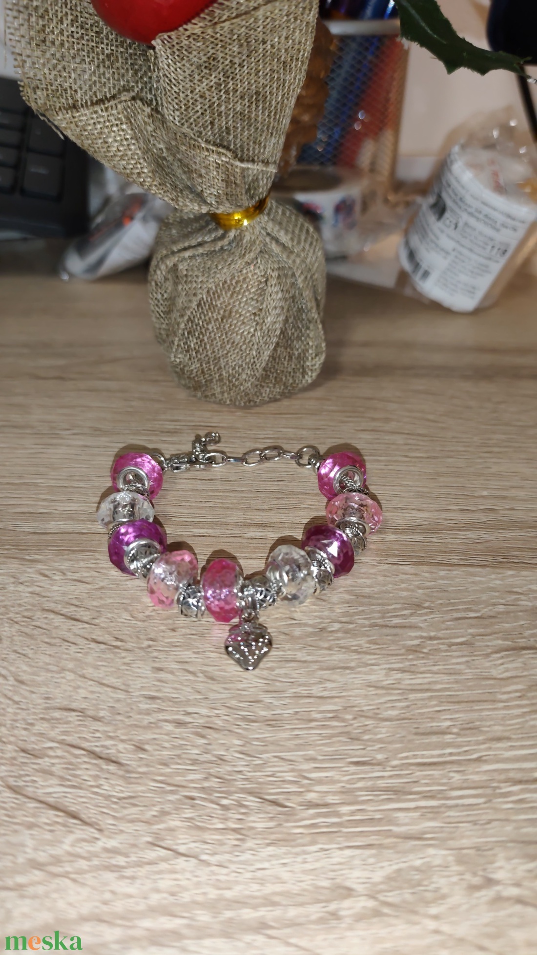 Kigyó karlnc - ékszer - karkötő - charm karkötő - Meska.hu