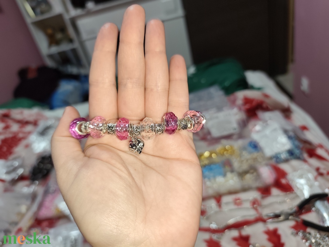 Kigyó karlnc - ékszer - karkötő - charm karkötő - Meska.hu