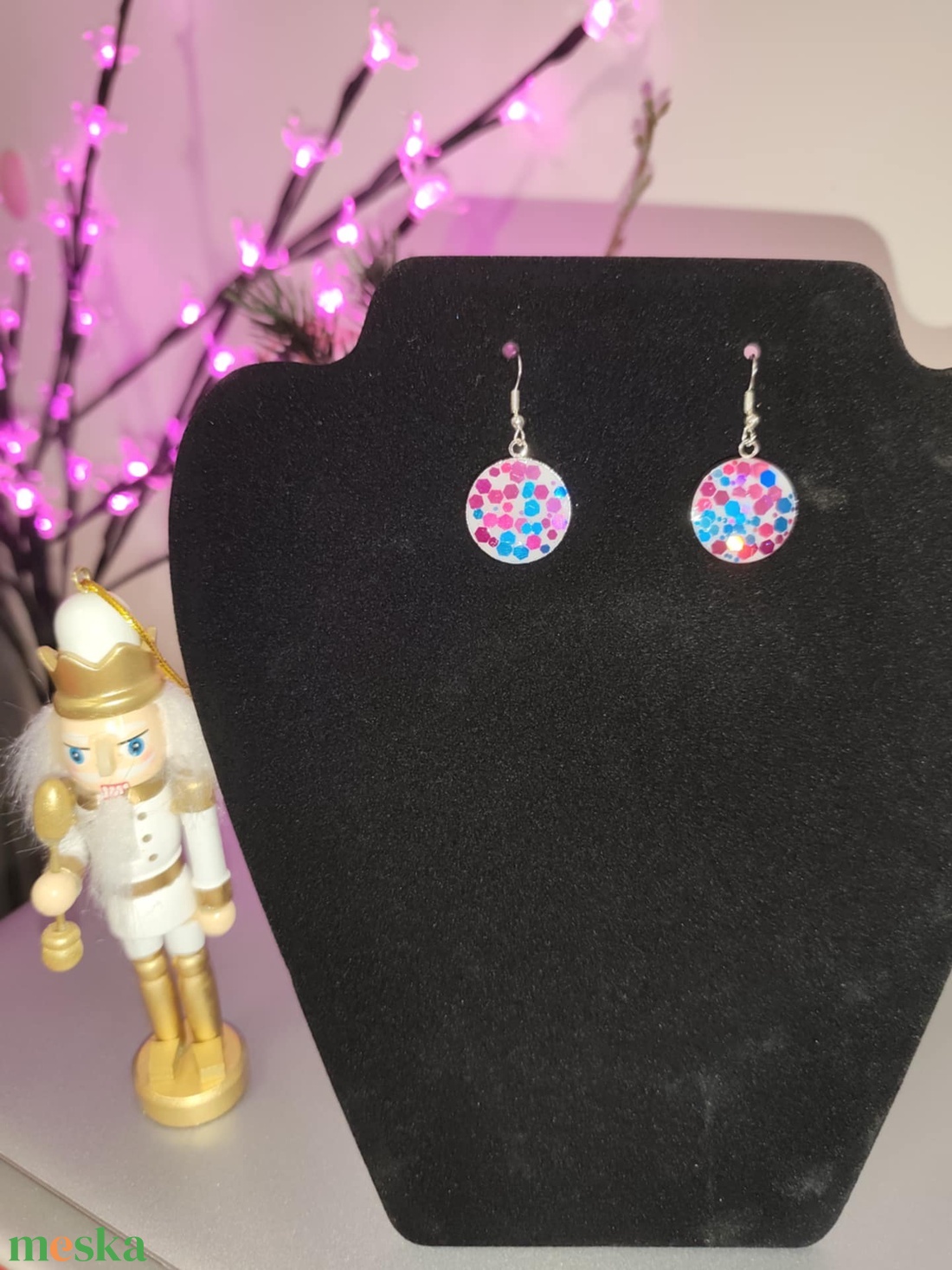 Layanna Fülbevaló - ékszer - fülbevaló - lógós kerek fülbevaló - Meska.hu