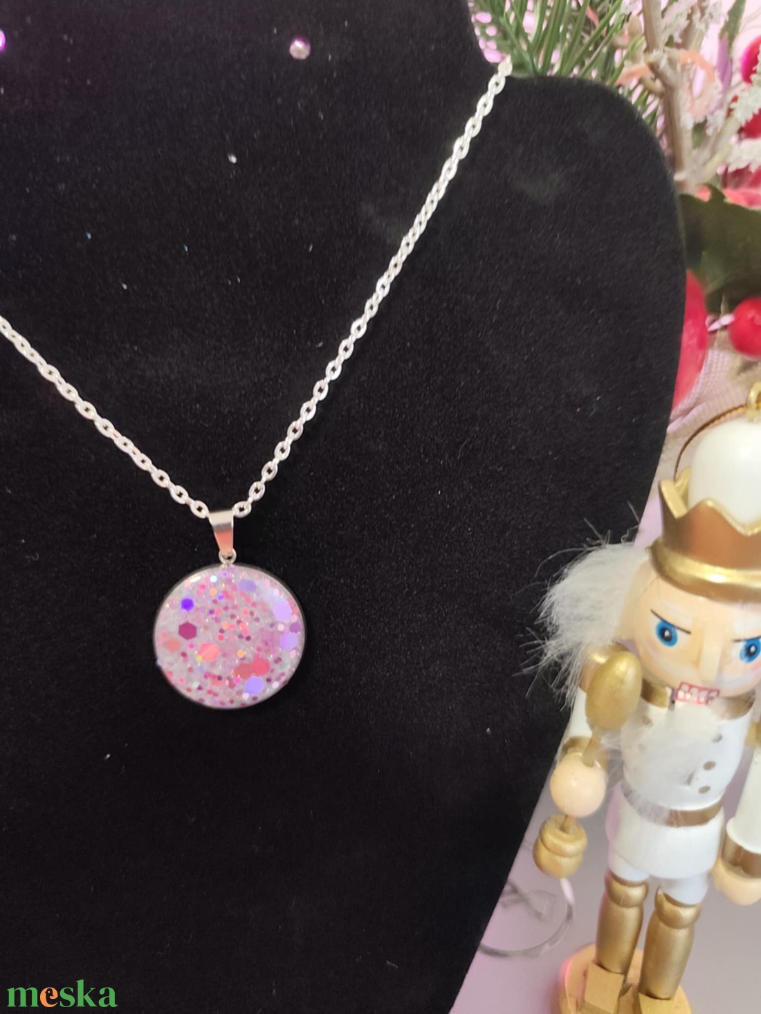 Layanna Pink álom Nyaklánc - ékszer - nyaklánc - medálos nyaklánc - Meska.hu