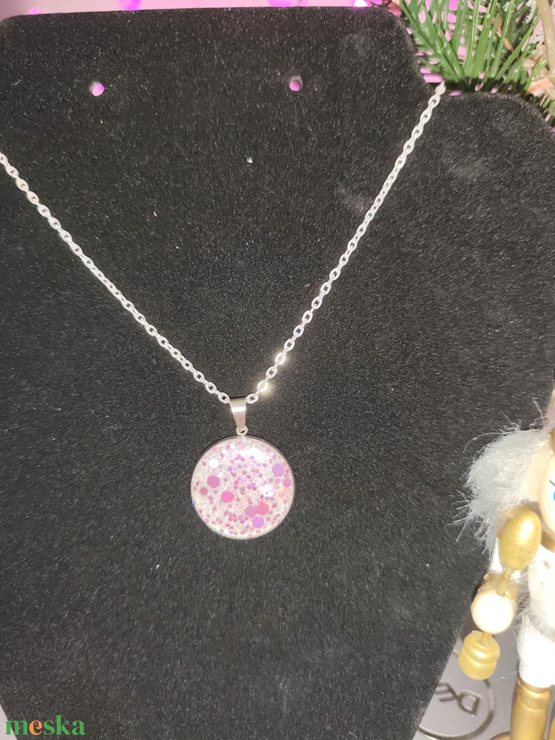 Layanna Pink álom Nyaklánc - ékszer - nyaklánc - medálos nyaklánc - Meska.hu