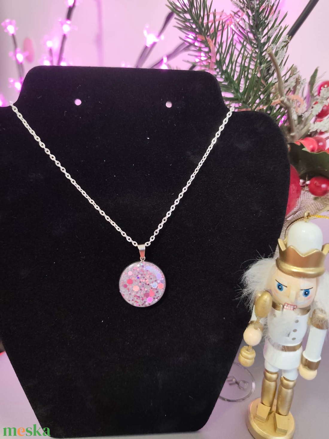 Layanna Pink álom Nyaklánc - ékszer - nyaklánc - medálos nyaklánc - Meska.hu