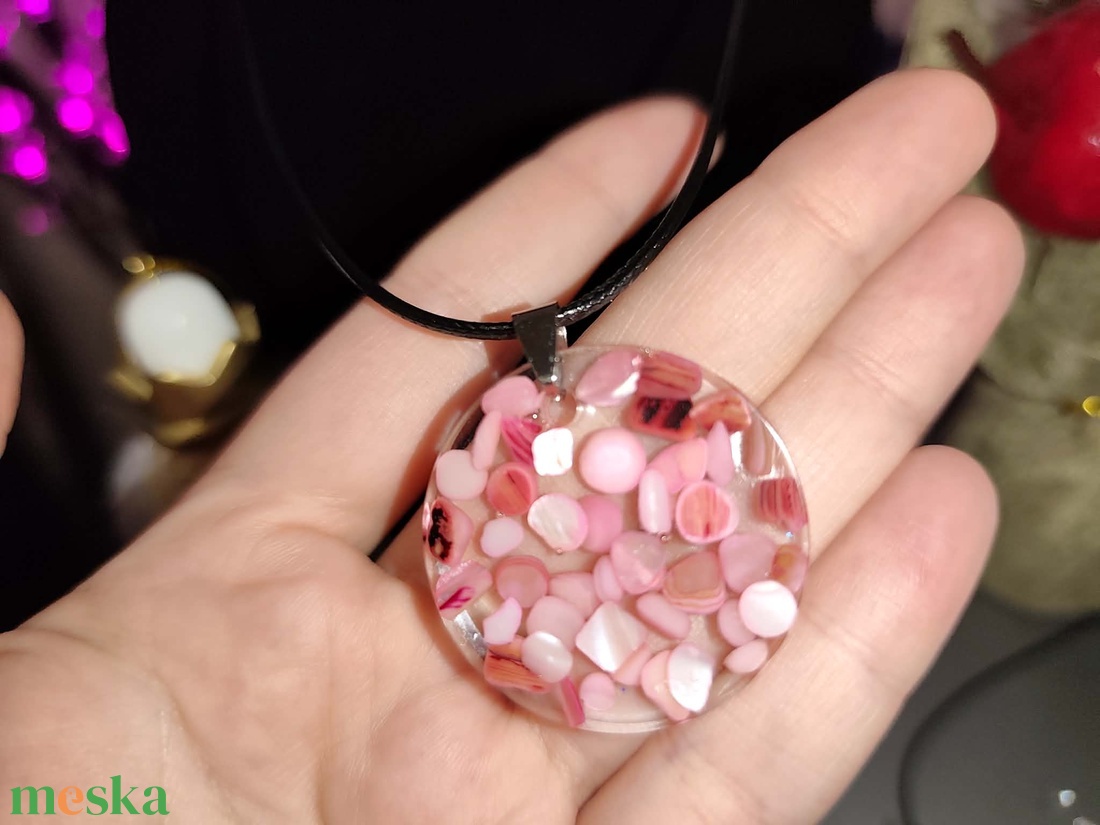 Layanna Pink Panther Nyaklánc - ékszer - nyaklánc - medálos nyaklánc - Meska.hu