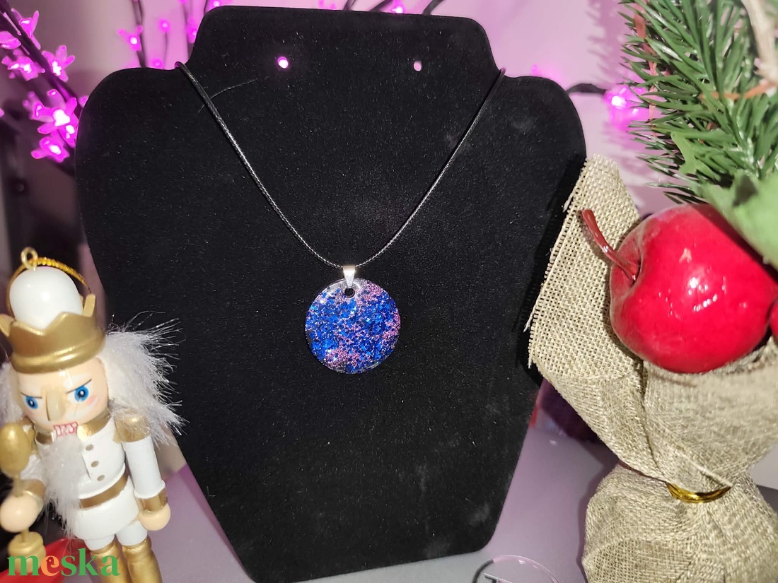 Layanna Kék Pink álom Nyaklánc - ékszer - nyaklánc - medálos nyaklánc - Meska.hu