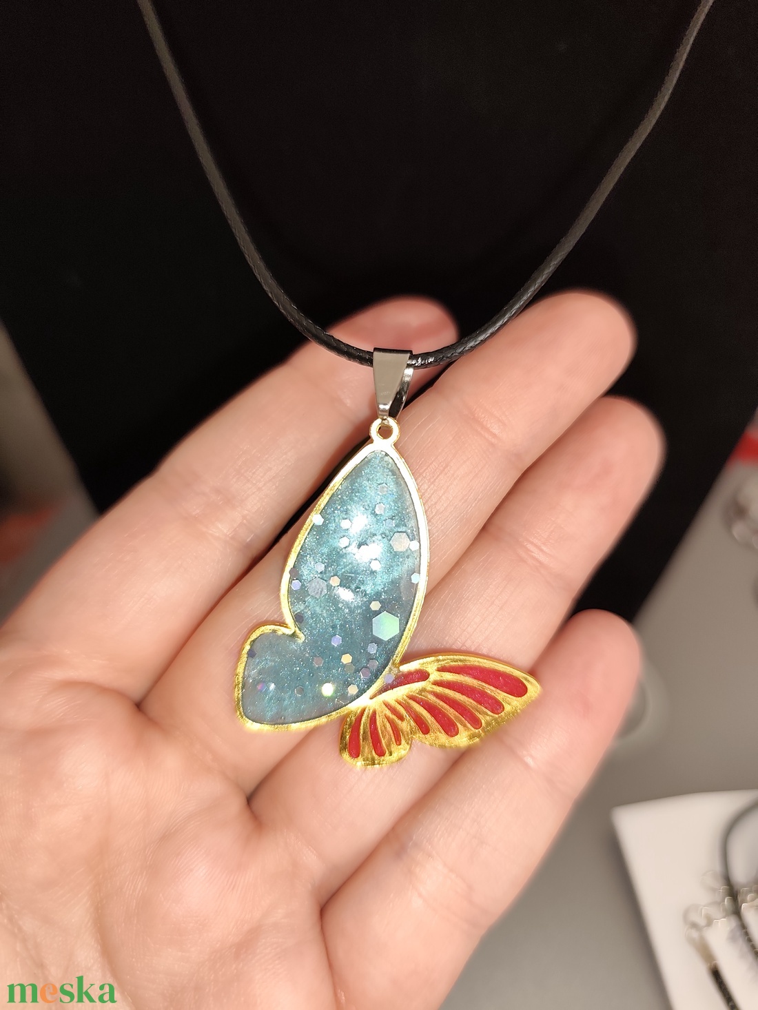 LAYANNA álom pillangó nyaklánc  - ékszer - nyaklánc - medálos nyaklánc - Meska.hu