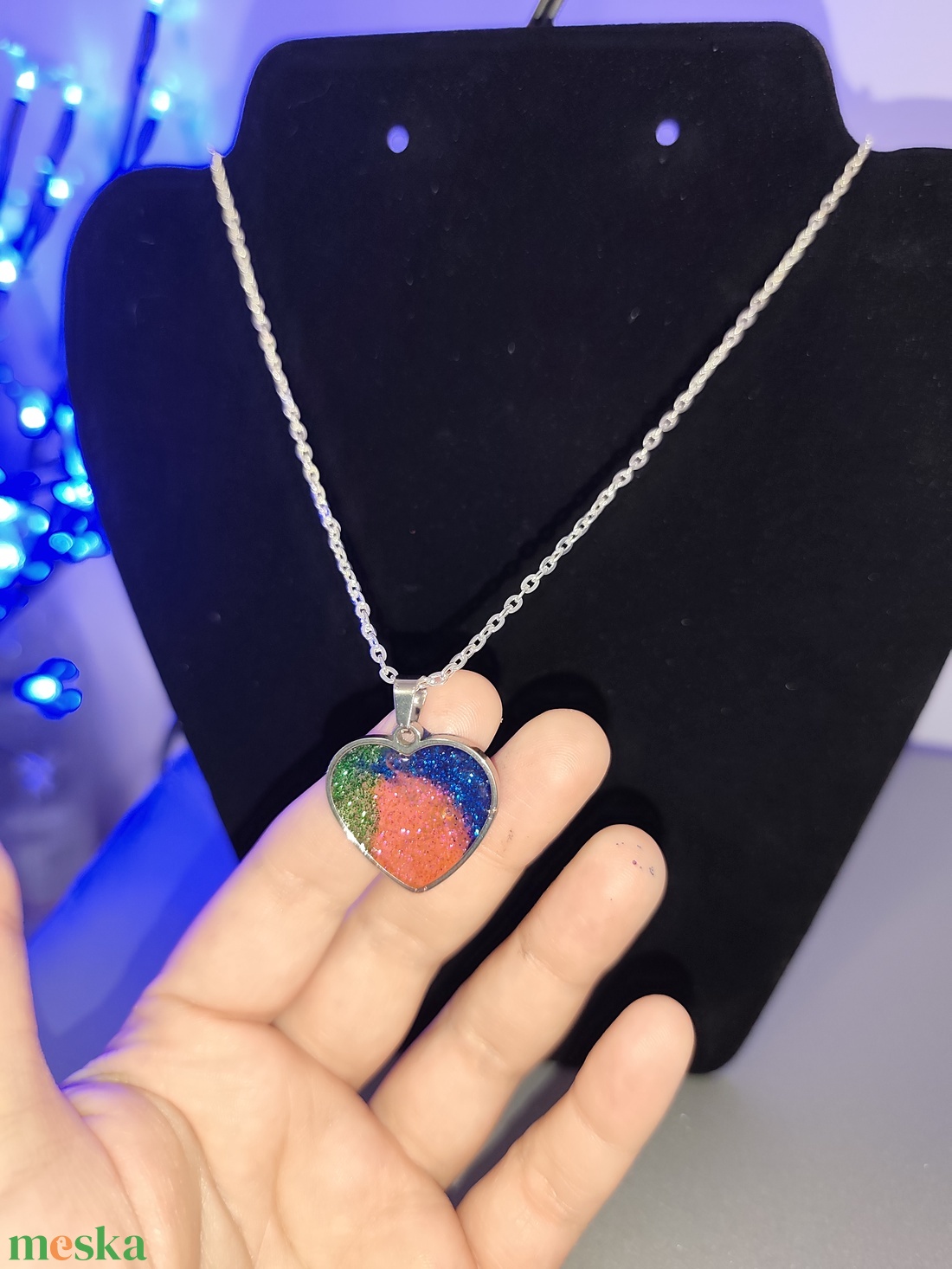 Szív nyakl�nc  - ékszer - nyaklánc - medálos nyaklánc - Meska.hu