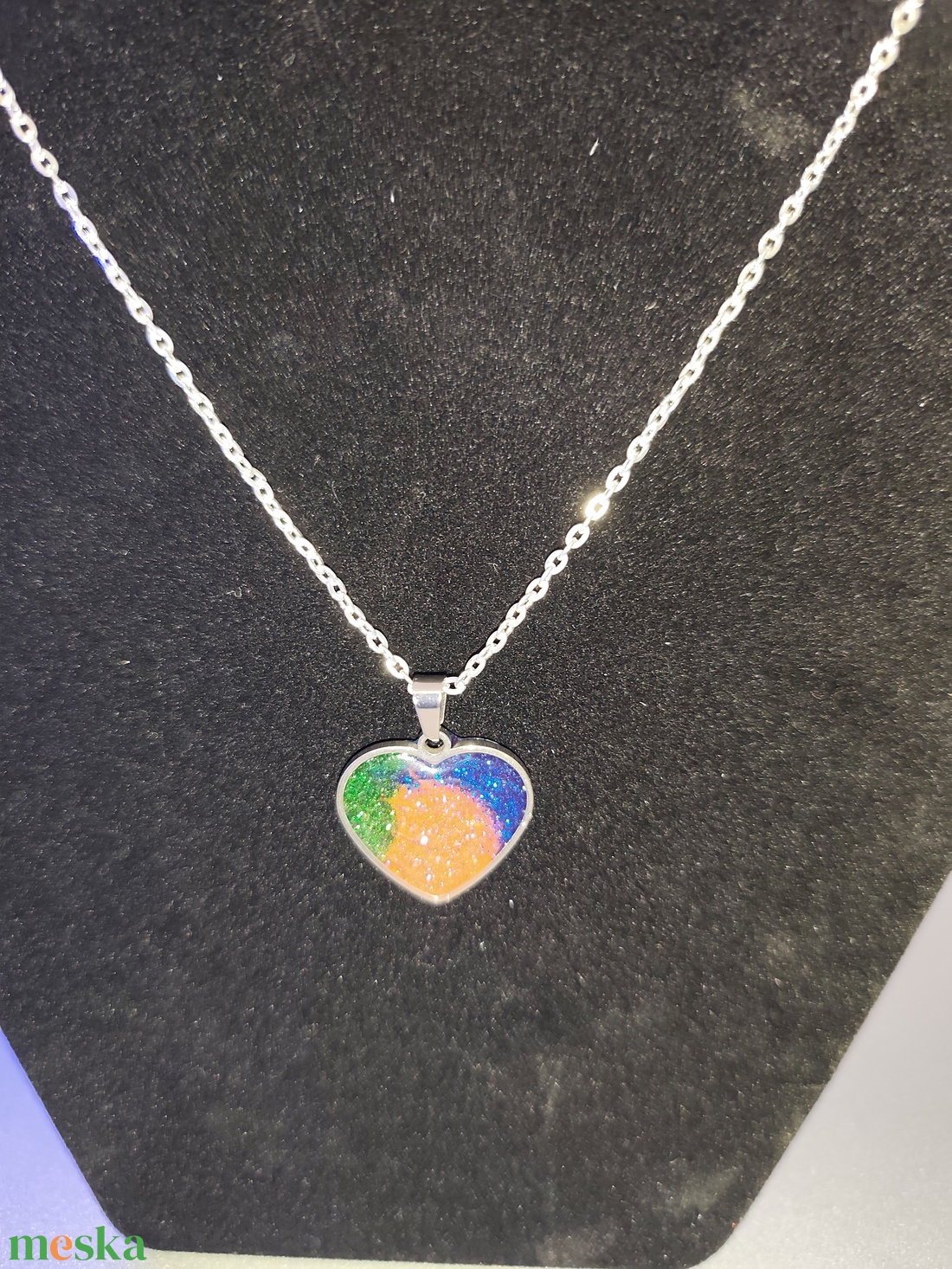 Szív nyakl�nc  - ékszer - nyaklánc - medálos nyaklánc - Meska.hu