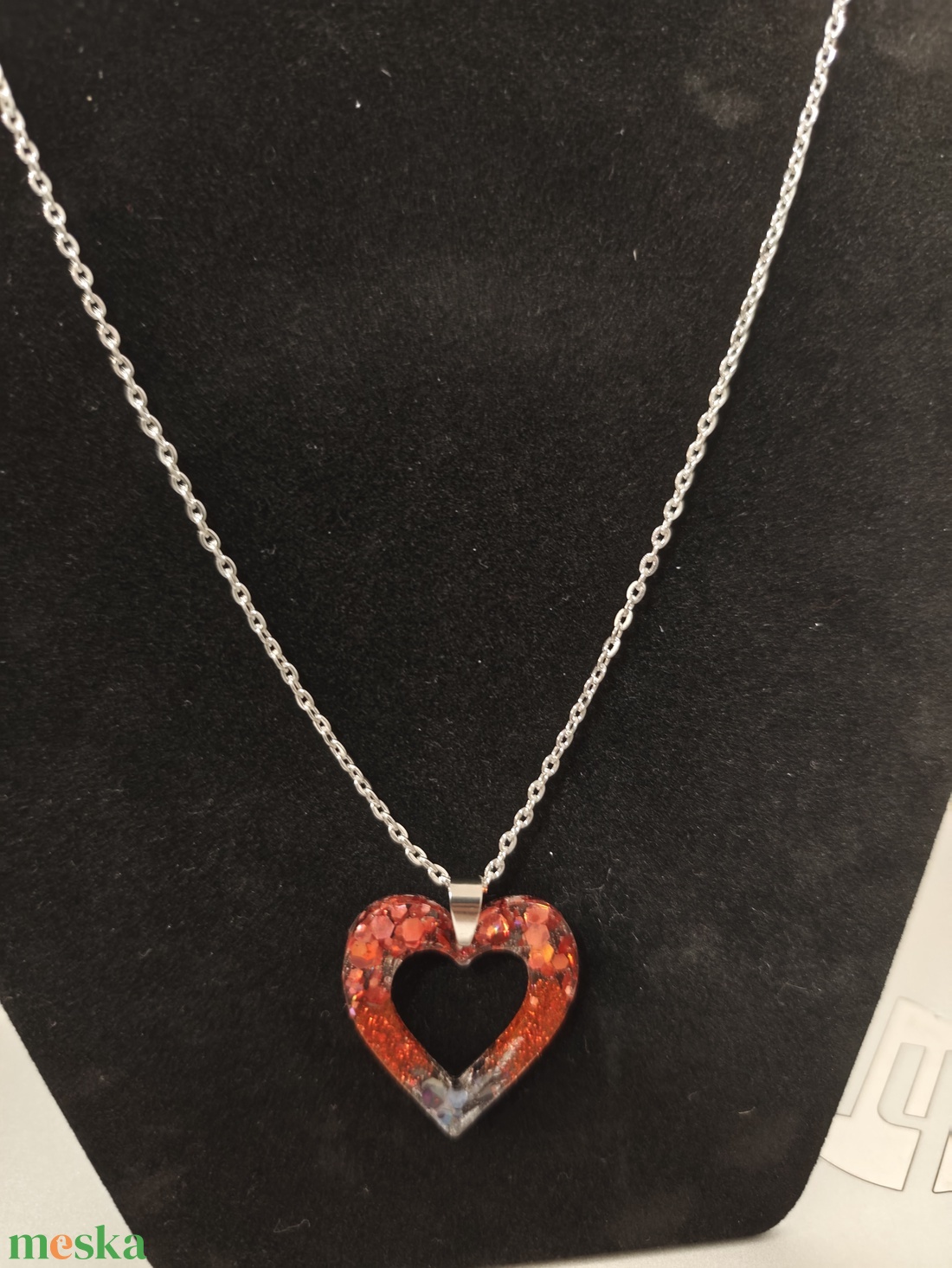 Valentin szívecskés nyakl�nc  - ékszer - nyaklánc - medálos nyaklánc - Meska.hu