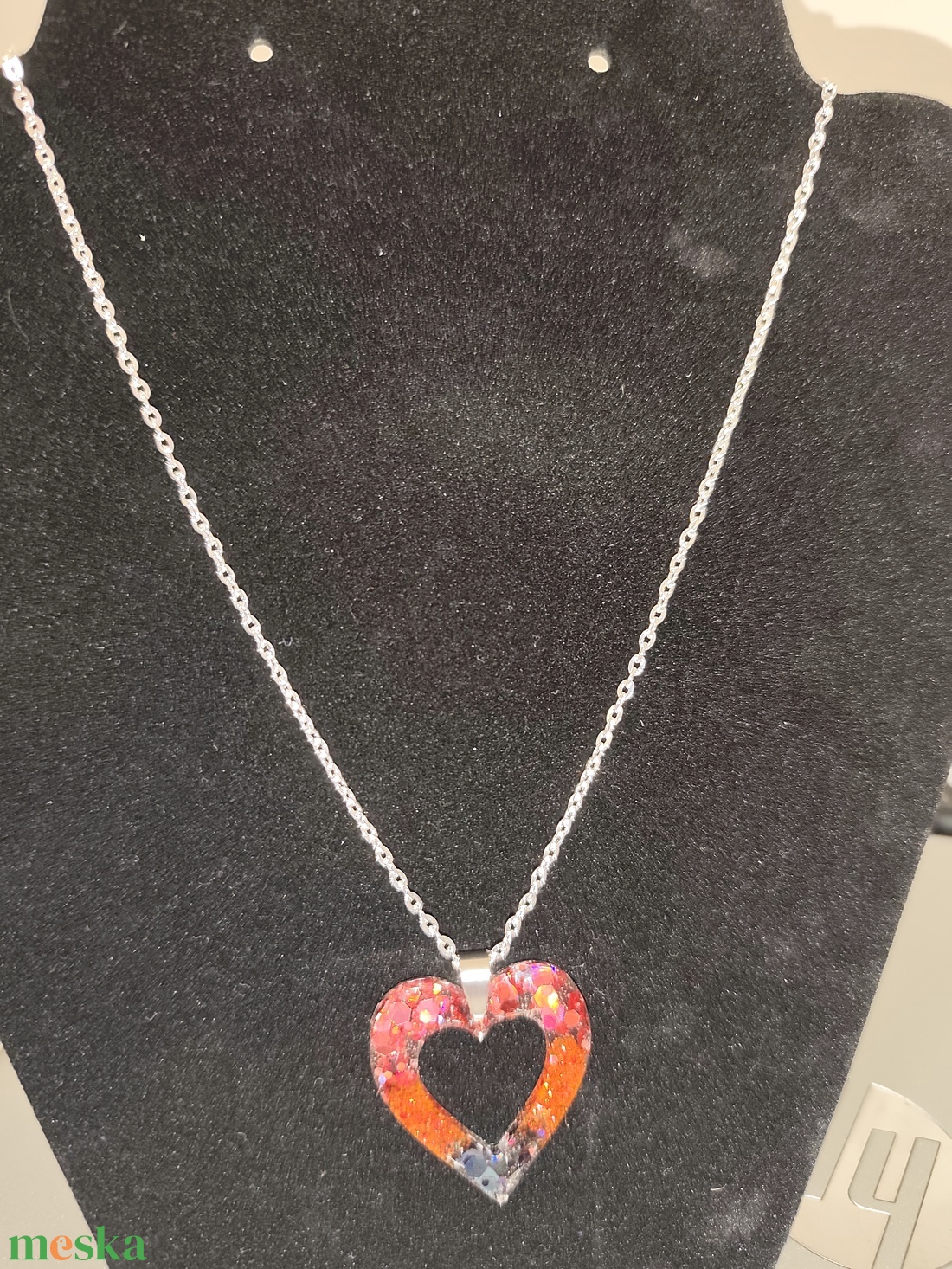 Valentin szívecskés nyakl�nc  - ékszer - nyaklánc - medálos nyaklánc - Meska.hu
