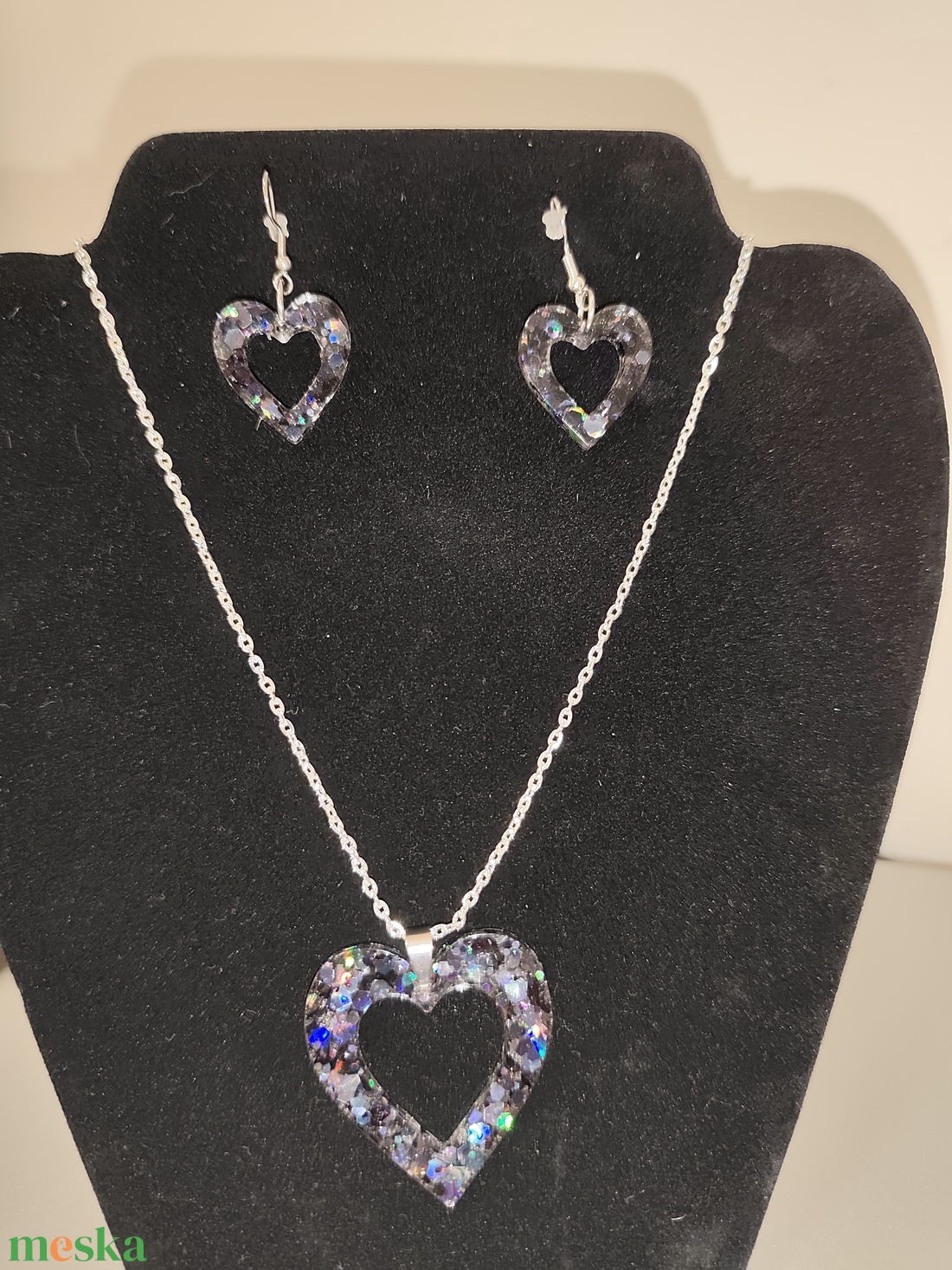 Valentin szivecskés ékszer szett  - ékszer - ékszerszett - Meska.hu
