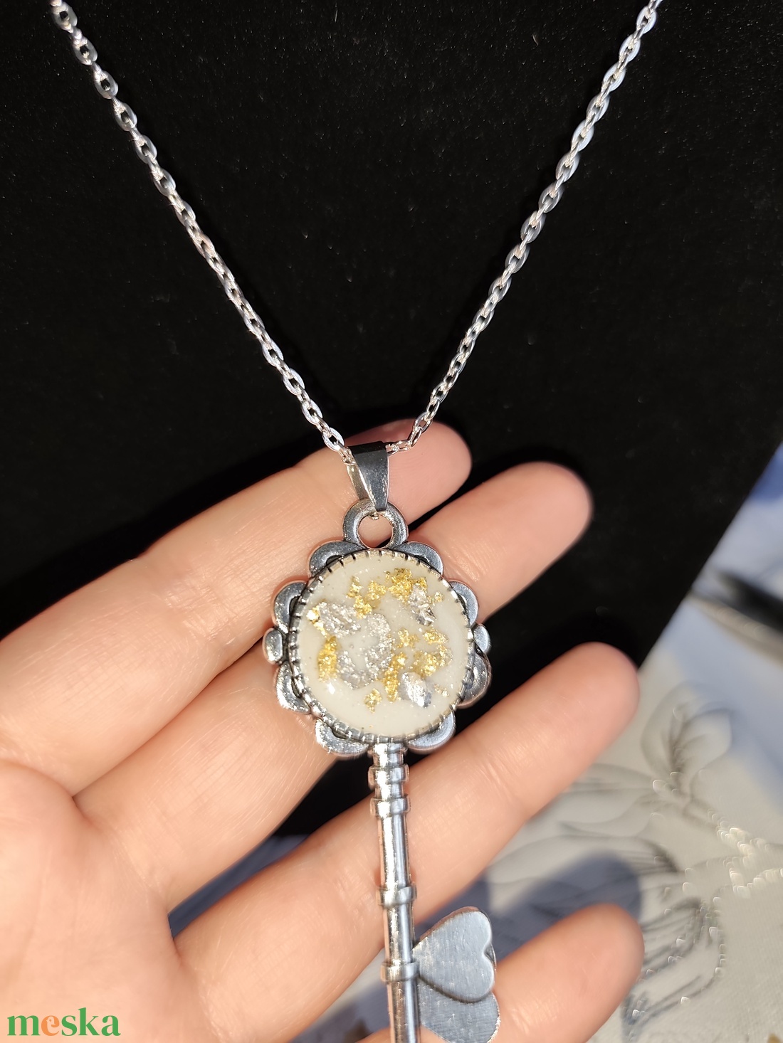 Kulcs med�los nyakl�nc - ékszer - nyaklánc - medálos nyaklánc - Meska.hu