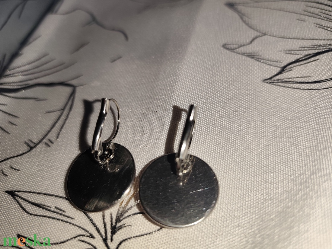 Szárított virágos fülbevaló  - ékszer - fülbevaló - lógó fülbevaló - Meska.hu