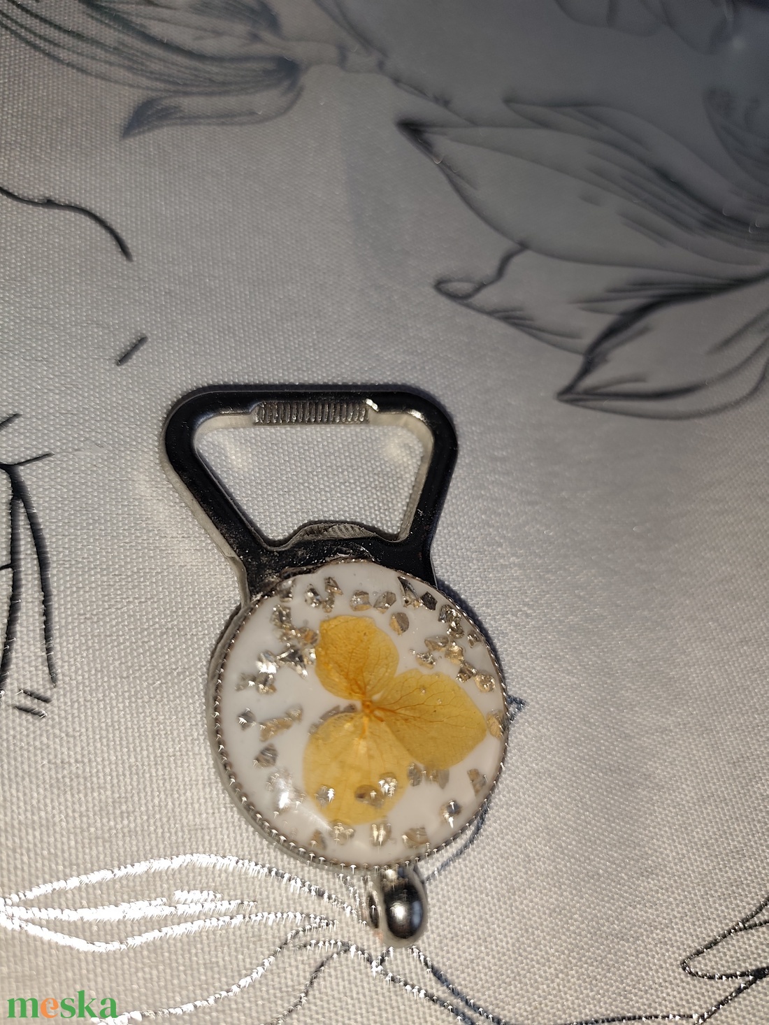 Szárított virágos üveg nyitó - otthon & életmód - konyhafelszerelés, tálalás - italos kellékek - sörnyitó - Meska.hu