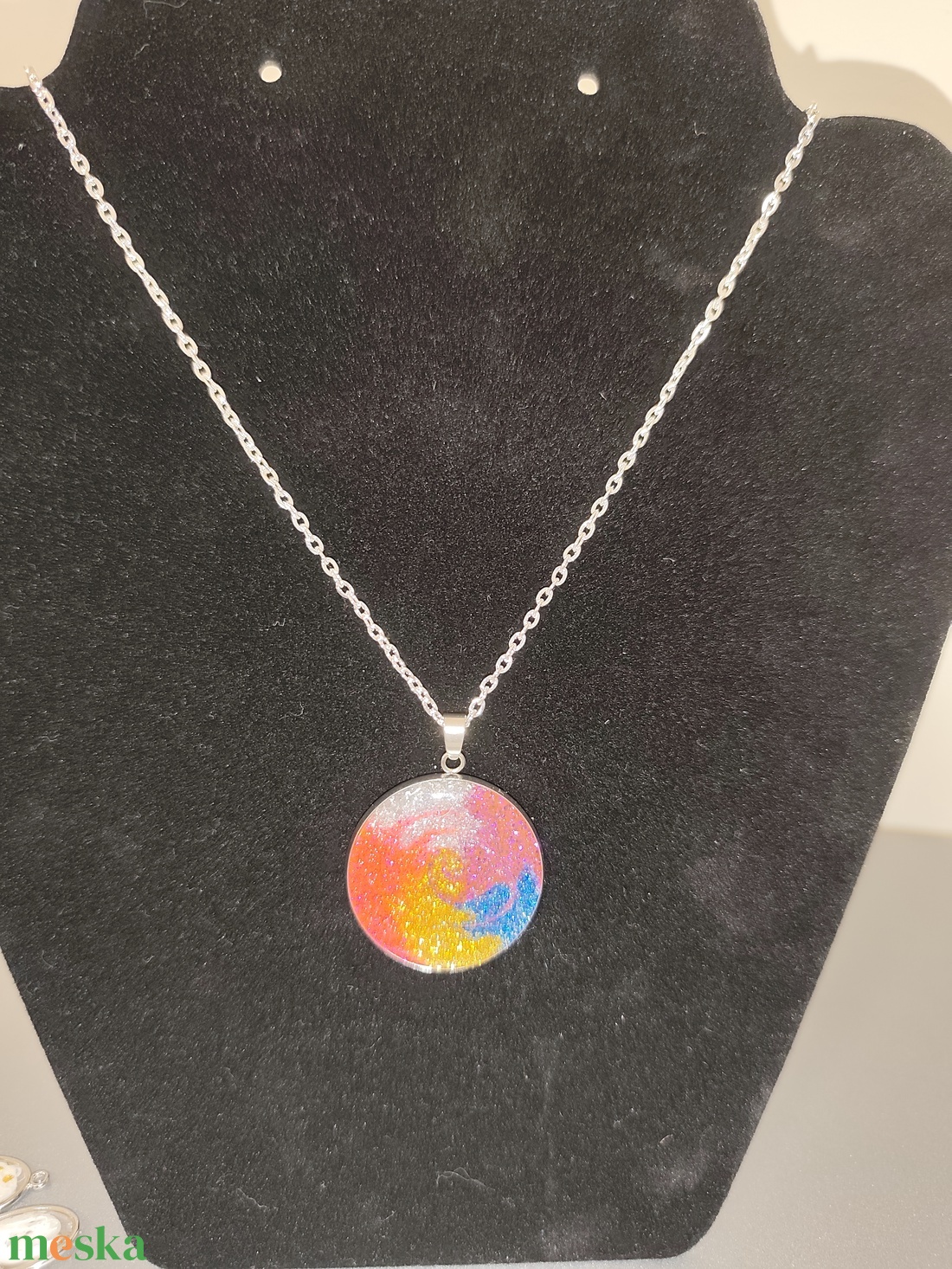 Szivárvány nyaklánc  - ékszer - nyaklánc - medálos nyaklánc - Meska.hu