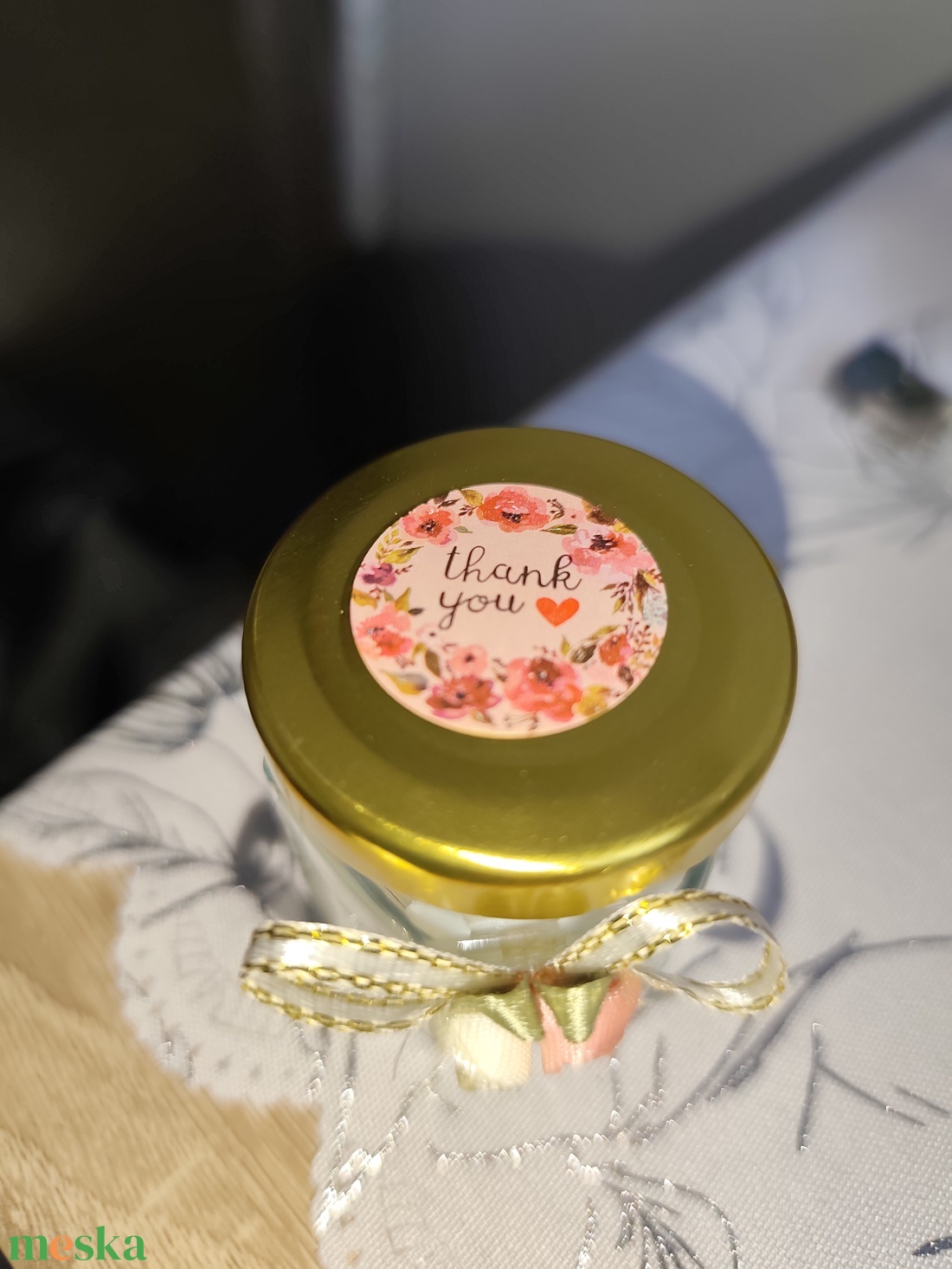 Rózsa illatú gyertya - esküvő - dekoráció - gyertya & gyertyatartó - Meska.hu