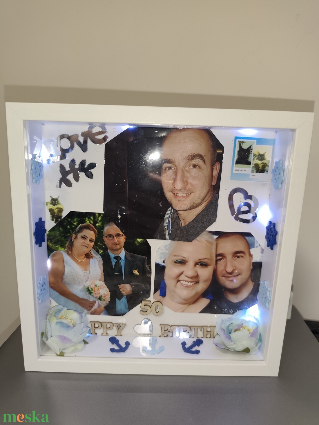 Emlék vilagitó képkeret  - otthon & életmód - dekoráció - kép & falikép - képkeret - Meska.hu