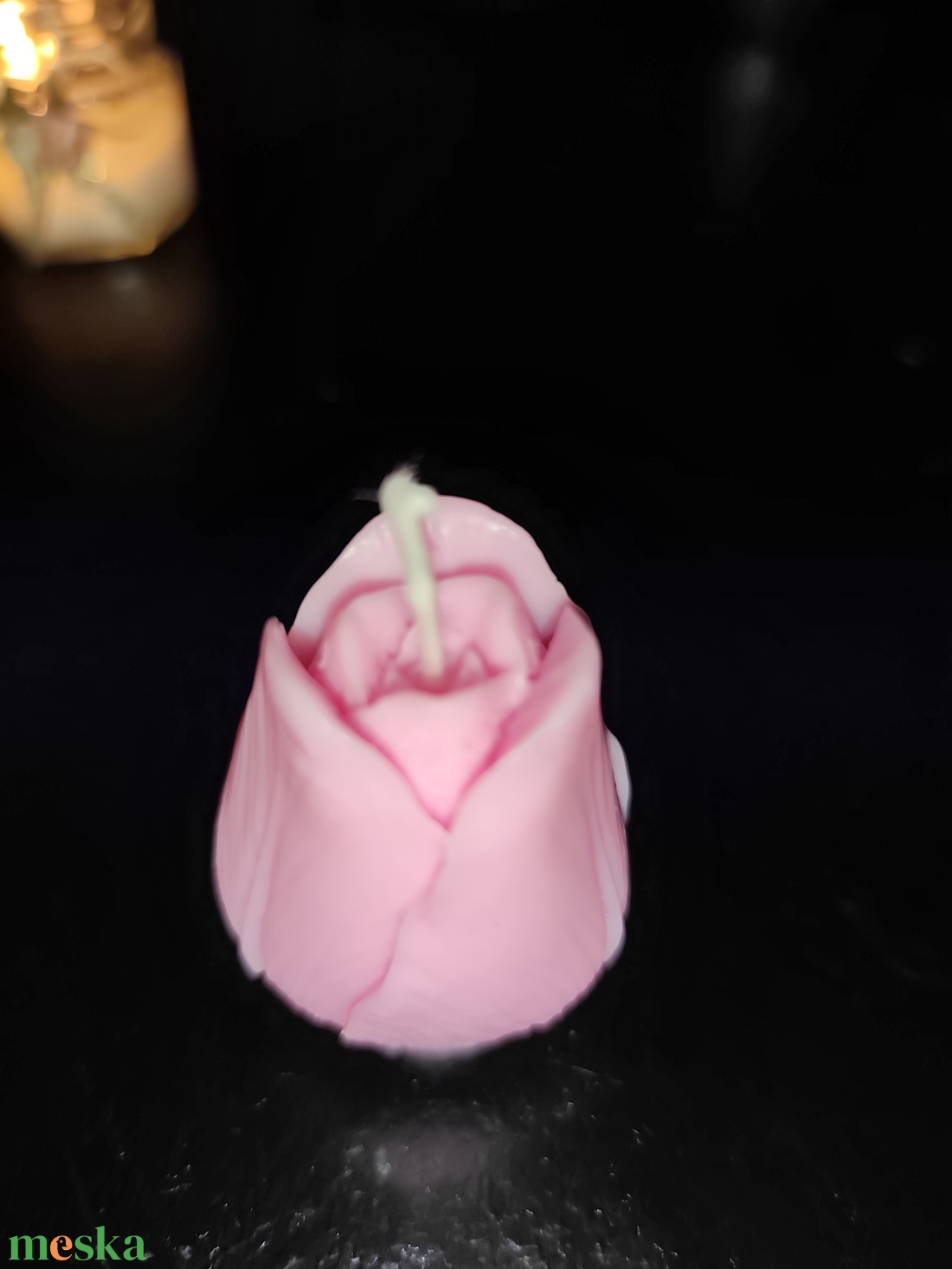 Rózsa illatú tulipán gyertya - otthon & életmód - gyertya, illat, aroma - gyertya - Meska.hu